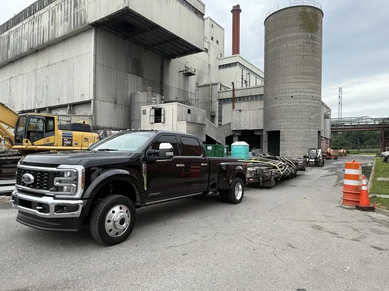 Company truck at an industrial plant site — Tulsa, OK