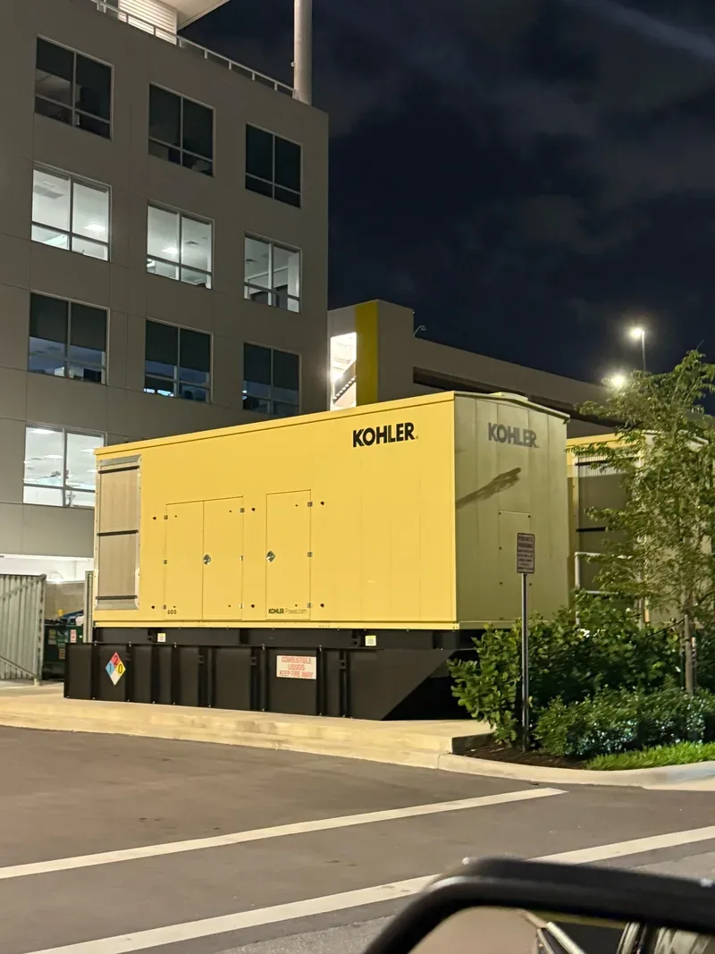 Kohler standby generator set outside a building — Tulsa, OK