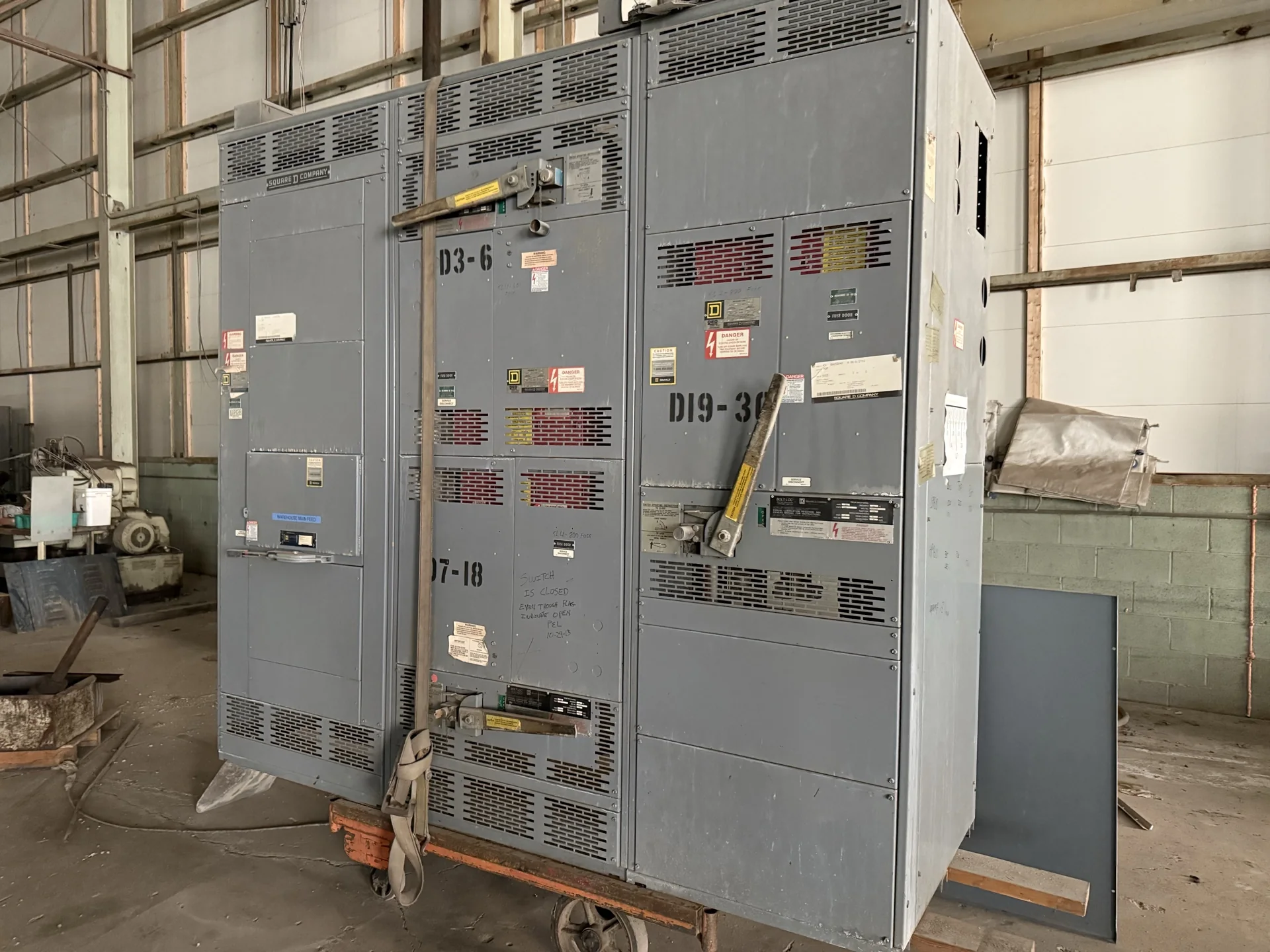 Owner-supplied switchgear equipment
